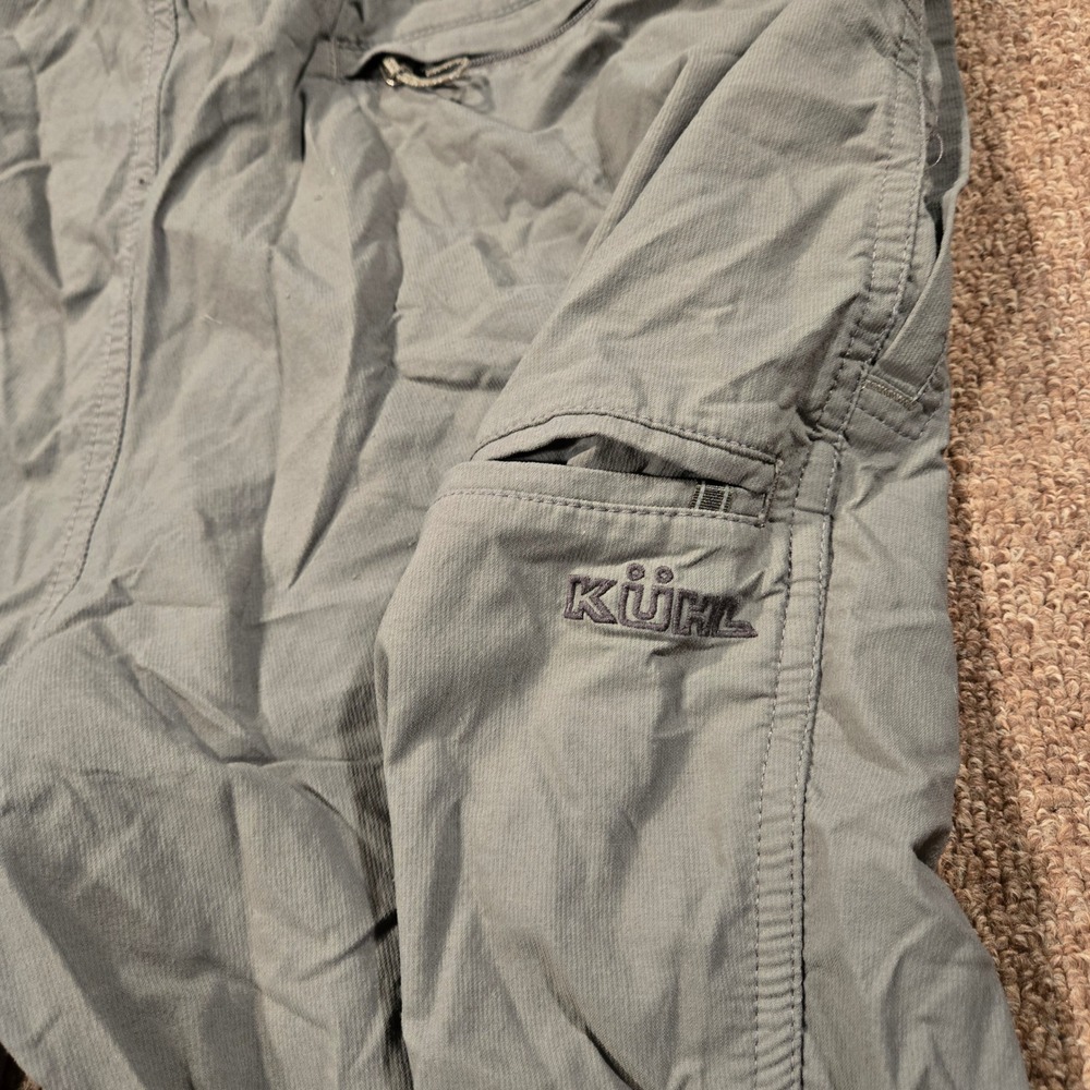 KUHL Kruiser Shorts Mens Large Gray Hiking Outdoor Cargo Drawstring Pockets - Picture 5 of 7